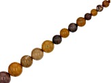 Mookaite 6-14mm Graduation Round Bead Strand Approximately 14-15" in Length