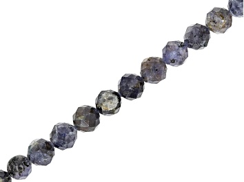 Picture of Iolite 8mm Faceted Round Bead Strand