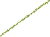 Peridot 2mm Table Cut Cube Bead Strand Approximately 15-16" in Length