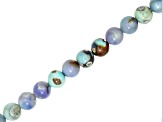 Green & Blue Terra Agate 8mm Round Bead Strand 15-16" in Length