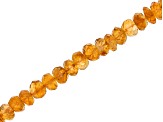 Citrine 6-8mm Faceted Irregular Rondelle Bead Strand Approximately 13.5-14" in Length