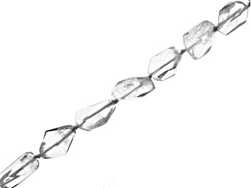 Picture of Rock Crystal Quartz 7x12-15x30mm Nugget Bead Strand Approximately 15-16" in Length