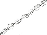 Rock Crystal Quartz 7x12-15x30mm Nugget Bead Strand Approximately 15-16" in Length