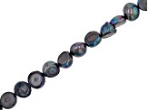 Peacock Cultured Freshwater Pearl 6.5-8mm Potato Bead Strand Approximately 16" in Length