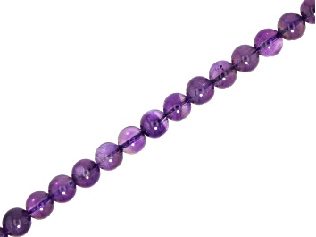 Picture of Amethyst 6mm Round Bead Strand Approximately 39 Inches in Length
