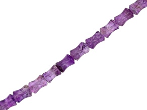 Amethyst 9x5-6 Vase Bead Strand Approximately 16" in Length