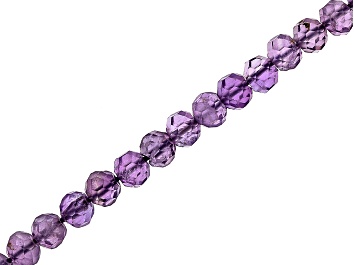 Picture of Amethyst 5mm Faceted Rondelle Bead Strand Approximately 15-16" in Length