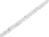 Moonstone & Feldspar 4-5mm Faceted Rondelle Bead Strand Approximately 12.5-13" in Length