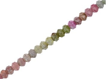Picture of Multi-Color Sapphire 5-6mm Faceted Rondelle Bead Strand Approximately 15-15.5" in Length