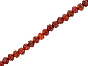 Hessonite Garnet 5.5-6,, Faceted Rondelle Bead Strand Approximately 15-15.5" in Length