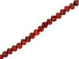 Hessonite Garnet 5.5-6,, Faceted Rondelle Bead Strand Approximately 15-15.5" in Length