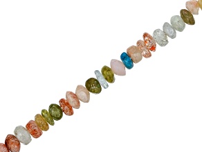 Multi-Stone 4-5mm Irregular Rondelle Bead Strand Approximately 13" in Length