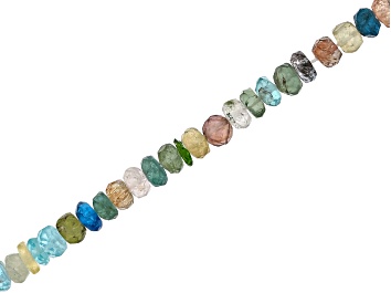 Picture of Multi-Stone 4-5.5mm Faceted Irregular Rondelle Bead Strand Approximately 13-14" in Length