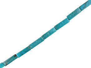 Turquoise 4x13 Rectangle Bead Strand Approximately 15.5-16" in Length