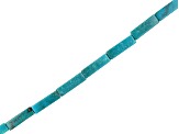 Turquoise 4x13 Rectangle Bead Strand Approximately 15.5-16" in Length