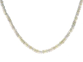 Ethiopian Opal 3-5mm Plain Rondelle Bead Strand Approximately 18" in Length