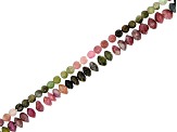 Multicolor Tourmaline Round & Rondelle Bead Strand Set of 2