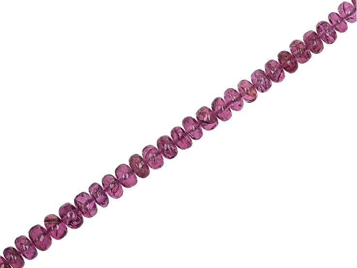 Malawi Magenta Garnet 4-5.5mm Round Bead Strand Approximately 16" in Length
