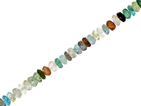 Multi-Stone 4-5mm Irregular Faceted Rondelle Bead Strand Approximately 13.5-14" in Length