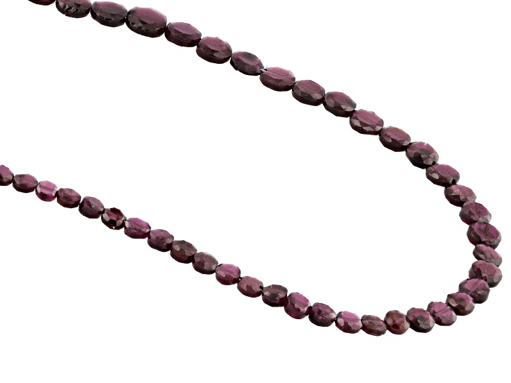 Red Garnet 4-6mm Star Cut Coin Bead Strand Approximately 16