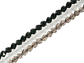 Multi-Stone & Multi-Faceted 5-6mm Bead Strand Approximately 14-15" in Length Set of 3