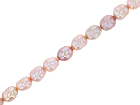 Pink Cultured Freshwater Pearl 4-4.5mm Rice Shaped Bead Strand Approximately 14-15" in Length