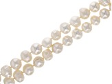White Cultured Freshwater Pearl 9-11mm Potato Shaped Endless Bead Strand
