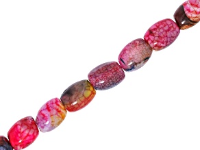 Rainbow Agate 12x16mm Barrel Shape Bead Strand Approximately 13-14" in Length