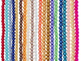 Multicolor Glass Pearl 6mm Round Bead Strand Set of 20