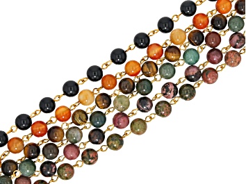 Picture of Multi-Stone Beaded Unfinished Chain Set of 6