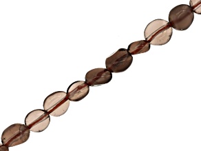 Smoky Quartz 8-9mm Tumble Bead Strand Approximately 14-15" in Length
