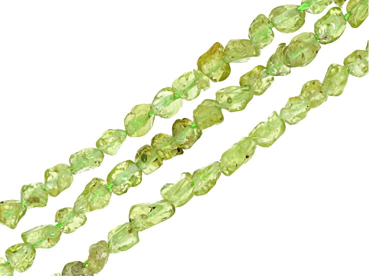 Peridot 4-6mm Tumble Bead Strand Set of 3