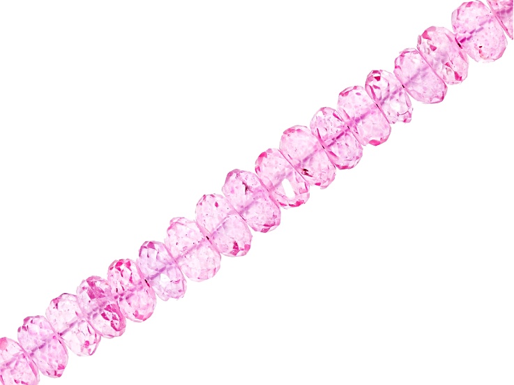 最安値！Jewel bijou hoodi lumignon ルミニョン　ピンク Pink Topaz 7x4-9x6mm Faceted Rondelle Bead Strand Approximately 16