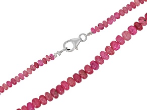 Mahenge Spinel 3-5mm Rondelle Bead Strand with Sterling Silver Clasp