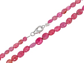 Mahenge Spinel 4x5-5x7mm Tumble Bead Strand with Sterling Silver Clasp