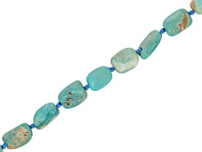 Turquoise 7x10-8x12mm Nugget Bead Strand Approximately 15-16" in Length