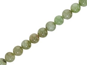 Nephrite 8mm Round Bead Strand Approximately 15-16" in Length