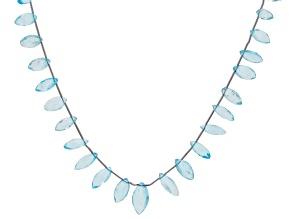 Sky Blue Topaz 6x12-6x16mm Faceted Marquise Bead Strand Approximately 16" in Length