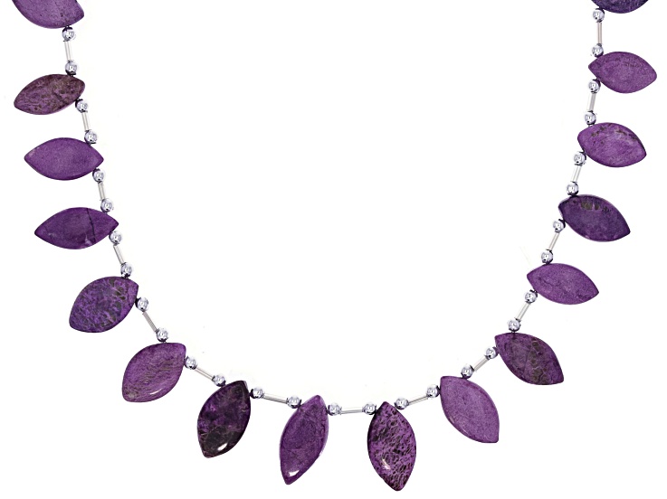 Purple Stichtite 16x11-27x12mm Marquise Bead Strand Approximately