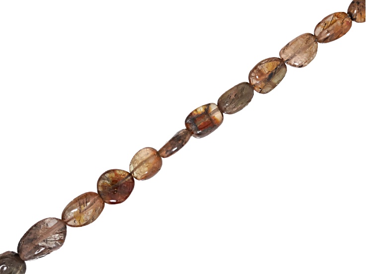Chocolate Andalusite 5x7mm-6x9mm Tumble Bead Strand Approximately 15-16" in Length