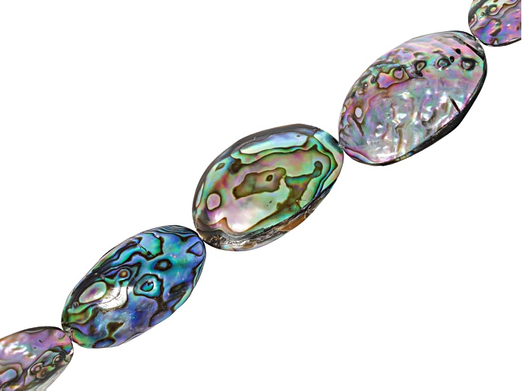 Abalone 13x18mm Oval Bead Strand Approximately 15-16" in Length