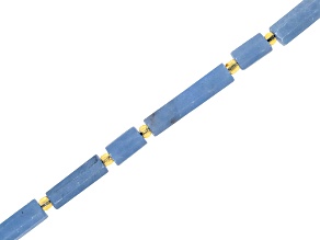 Angelite 6-7x16-26mm Tube Shaped Bead Strand Approximately 15-16" in Length