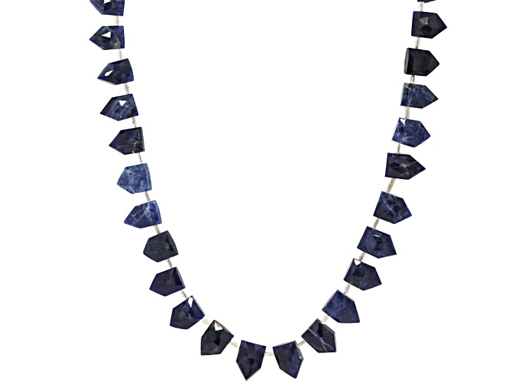 Sodalite 8x12-10x14mm Pentagon Bead Strand Approximately 15-16" in Length