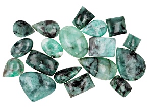 Emerald Assorted Cabochon 56g Mix