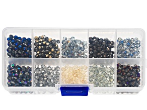 Iridescent Neutral Color 4mm Round Bead Set of 1000