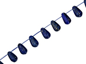 Lapis Lazuli 10x16mm Drop Bead Strand Approximately 15-16" in Length