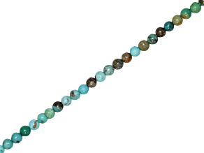 Hubei Turquoise 3mm Round Bead Strand Approximately 15-16" in Length