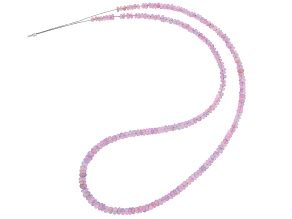 Pink & Lavender Opal 3-4.5mm Rondelle Bead Strand Approximately 16" in Length