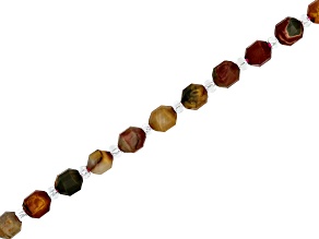 Red Creek Jasper 6mm Energy Prism Bead Strand 15-16 inches
