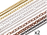 Chain Set Of 24 Assorted With Lobster Clasps Appx 18" Length